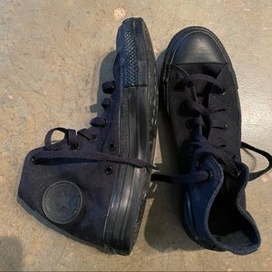 Converse High Top Sneakers Size 8 Black